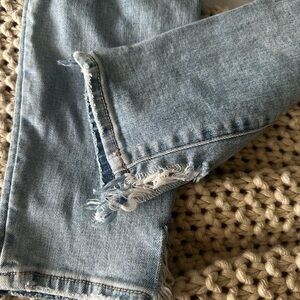 American Eagle Outfitters Ripped Blue Skinny Jeans